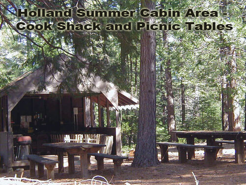 Holland Summer Cabin Area - Cook Shack and Picnic Tables